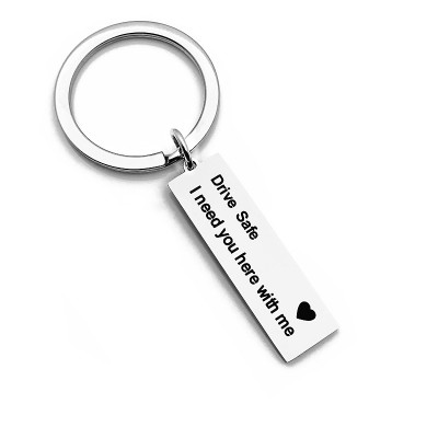 Custom metal car drive safe keychain with your logo