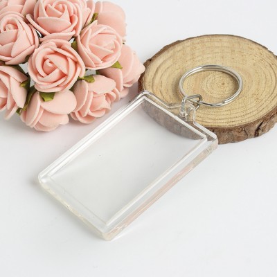 Bulk clear custom clear  acrylic keychain maker