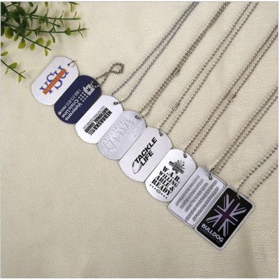 cheap personalized metal dog tags with chain